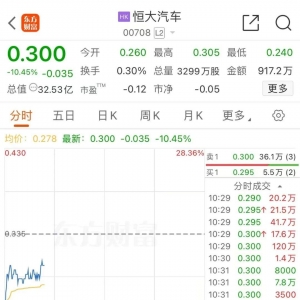 恒大汽车，"引战"终止！复牌一度跌超28%，上半年净亏损202.56亿，相比去年同期扩大133 ...