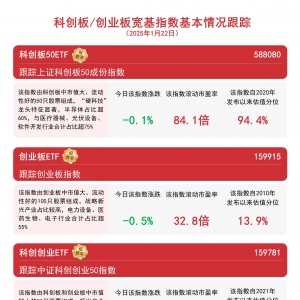 双创板块承压，关注科创板50ETF(588080)、创业板ETF(159915)等产品走势 ...