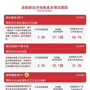 港股新经济指数集体走强，恒生新经济ETF(513320)和港股通互联网ETF(513040)等产品受关 ...
