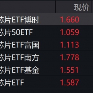 科创芯片概念股走强，相关ETF涨逾2%，多只创上市新高