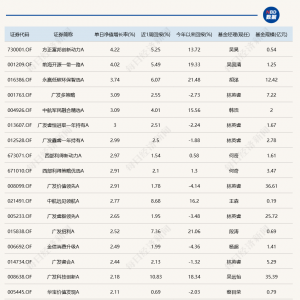 市场震荡调整，7只基金今日跌超4%