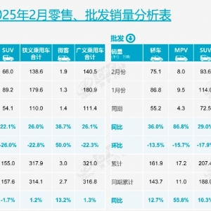 2月全国乘用车零售销量超138万辆！自主品牌贡献65.6%， 崔东树：3月燃油车市场将继续 ...