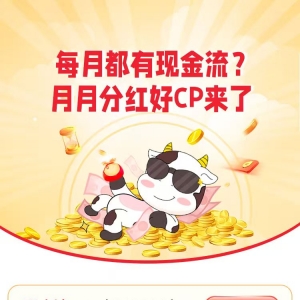 每月都有现金流？月月分红好CP来了