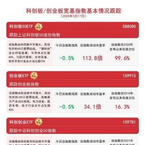 双创板块震荡，关注科创板50ETF(588080)、创业板ETF(159915)等产品后续走势 ...