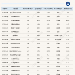 A股缩量反弹，8只基金今日涨超5%
