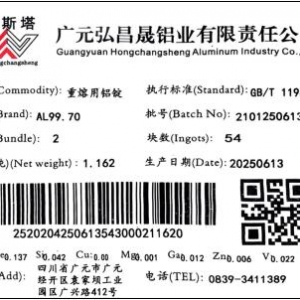 上期所：关于同意广元弘昌晟铝业有限责任公司“埃斯塔”牌铝锭注册的公告 ...
