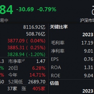 微盘股率先调整，沪指半日下挫0.79%