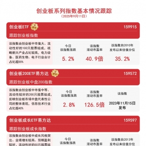 创业板指大涨5%突破3000点，创业板ETF（159915）今日成交额居深市ETF第一 ...