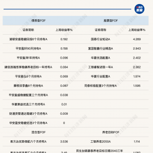 股票型FOF上周均获正收益，最高涨超4%！更多创新品种也在扎堆申报 ...