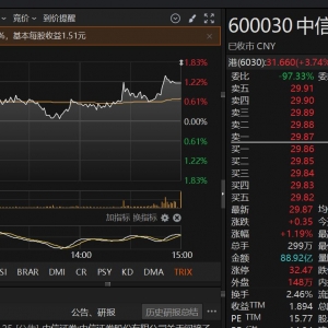 发生了什么？关键时刻，中信证券又遭10亿资金压单
