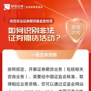 防范非法证券期货基金宣传月丨如何识别非法证券期货活动？ ...