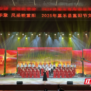 嘉禾县重阳节晚会温情开演 银龄风采点亮金秋