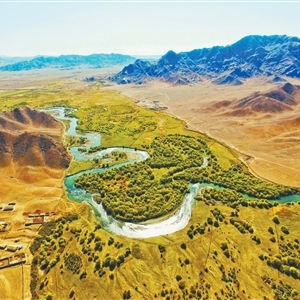 乌伦古河 生机复苏（我家门前有条河）