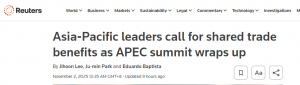 全球媒体聚焦 | 外媒称 2025APEC峰会凸显地区经济体对自由贸易的承诺 ...
