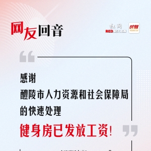 网友回音丨感谢醴陵市人力资源和社会保障局，工资已发放！ ...