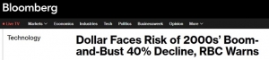 这家顶级投行警告：美元恐面临类似互联网泡沫后暴跌40%的风险！ ...