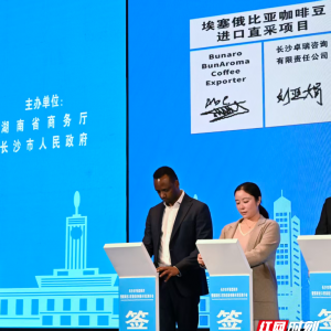 进博湘见·特写丨一次签约  “中国智造”助力埃塞俄比亚咖啡豆升值 ...
