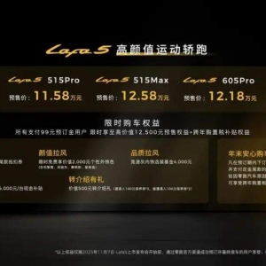 零跑Lafa5开启预售 锚定全球年轻用户的“人生Dream Car”