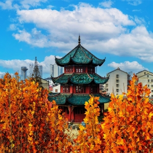 【每日一图@湖南】粟河岸边那抹红，温暖了澧县古城墙的光阴 ...