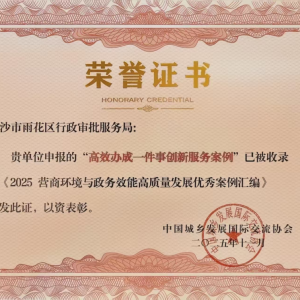 高效办成一件事！雨花这一案例获全国荣誉