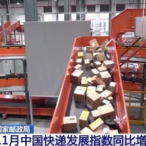 视频丨11月中国快递发展指数同比增长3%